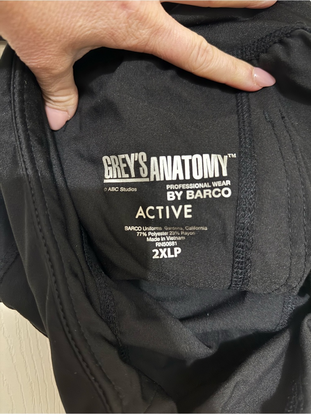 Barco Uniforms Grey's Anatomy Active Women's Scrub pants 2XL Petite